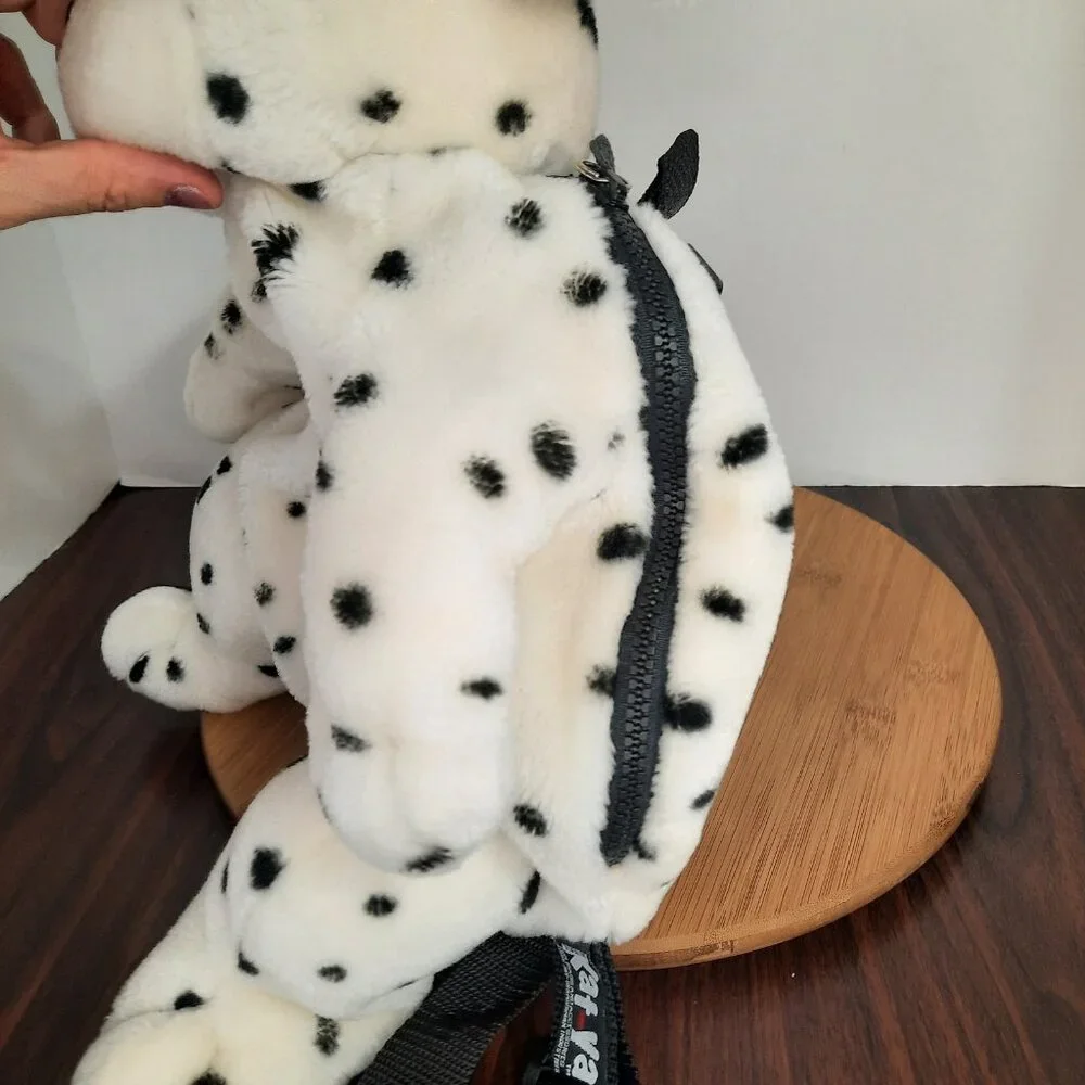 Kat-ya Backpack Dalmatian Dog Plush Bag Rave Baby Raver Emo Alt Vintage VTG 1995